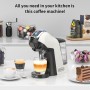 KOTLIE EM-308A Máquina de Café de Cápsulas 5 en 1, que Permite la Extracción en Frío y Caliente, la Temperatura y el Volumen de