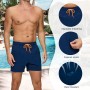 Vorvowry Bañador Hombre Secado Rapido Respirable Traje de Baño Estampado Ligero Boxer Calzones Bano para Natacion Playa Surf de