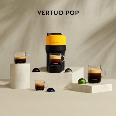 Nespresso De'Longhi Vertuo Pop ENV90.B, Cafetera Automática, Máquina de Café de Cápsulas Desechables, 4 Tamaños de Taza,