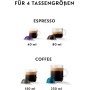Nespresso De'Longhi Vertuo Pop ENV90.B, Cafetera Automática, Máquina de Café de Cápsulas Desechables, 4 Tamaños de Taza,