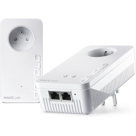 devolo Magic 2 WiFi 6 - Kit de Inicio de PLC 2.0 (2400 Mbps, Punto de Acceso WiFi mallado, 3 Puertos Ethernet Gigabit), Enchufe