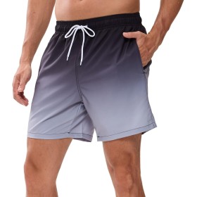 Bañador Hombre de Secado Rápido Impermeable Bañadores Largo, Traje de Baño para Natacion Piscina Corto Pantalones, Verano Shorts
