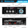Etlephe Amplificador Audio, Amplificador HiFi, 600W Amplificador Estéreo Bluetooth 5.0,12V 220V 2 Canales, Pantalla LCD, Alta