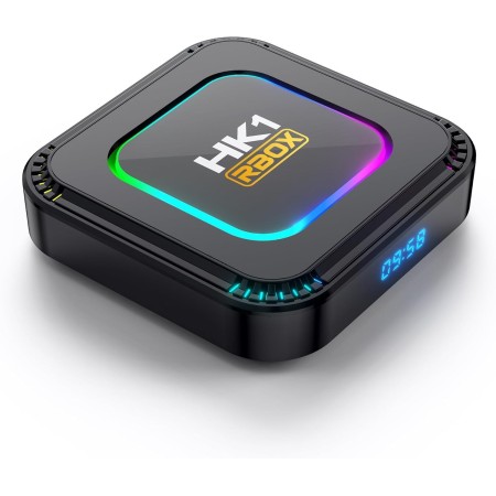 CHROX Android TV Box 13.0, HK1 RBOX K8 Smart 4GB 128GB, RK3528 Chip Con Soporte 2.4G/5.8G Wifi6 1000M Ethernet LAN Bluetooth 5.0