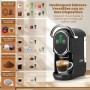 Magician1 Mini 5en1 Cafetera Cápsulas para Nespresso Original, Dolce Gusto, Lavazza A Modo Mio, ESE 44 y Café Molido, 20 Bares,