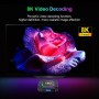 CHROX Android TV Box 13.0, HK1 RBOX K8 Smart 4GB 128GB, RK3528 Chip Con Soporte 2.4G/5.8G Wifi6 1000M Ethernet LAN Bluetooth 5.0