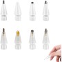 Puntas para Apple Pencil, 8 Pack Apple Pencil de 1ª/2ª generación, Puntas de lápiz de 0.78 mm, Accesorios de Protección, Puntas