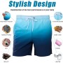 Bañador Hombre de Secado Rápido Impermeable Bañadores Largo, Traje de Baño para Natacion Piscina Corto Pantalones, Verano Shorts