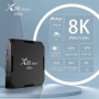 X96 Max Plus Ultra TV Box Android 11 Amlogic S905X4 4 GB 32 GB soporte AV1 8 K Dual WiFi BT con teclado i8