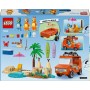LEGO Bluey Excursión Familiar a la Playa de Bluey - 3 Minifiguras Inc. Bingo y Chilli - 2 Tablas de Surf, Castillo de Arena y