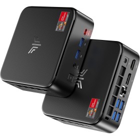 NiPoGi E3B Mini PC con AMD Ryzen 5 7430U (6C/12T hasta 4,3 GHz, Mejor Que 5500U/5650U/5675U), 16GB RAM/512 GB SSD Mini Ordenador