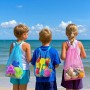 Bolsa Juguetes Playa, 3 PCS Bolsa Playa Juguetes, Bolsa Grande de Malla para Juguetes de Playa, Mochila Antiarena Infantil,