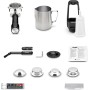 Sage Barista Express Impress - Cafetera Profesional con Espumador de Leche Manual, Sal Marina