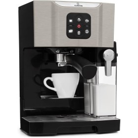 KLARSTEIN Cafetera Expreso de 1,4 L Con Espumador de Leche, 20 Bares, 1450W Para Café Molido, Helado, Capuccino y Café Con Leche