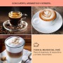 KLARSTEIN Cafetera Expreso de 1,4 L Con Espumador de Leche, 20 Bares, 1450W Para Café Molido, Helado, Capuccino y Café Con Leche