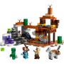 LEGO Minecraft El Pozo de Mina de los Páramos con Murciélago y Conejo de Juguete Basado en el Videojuego, Figura de Creeper,