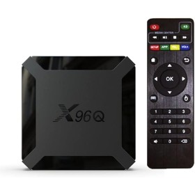 Android TV Box 10.0, X96Q Android TV Box 2GB RAM 16GB ROM Allwinner H313 Quad-Core 64bit con WiFi 2.4G USB Ultra HD 4K H.265 3D
