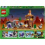 LEGO Minecraft El Pozo de Mina de los Páramos con Murciélago y Conejo de Juguete Basado en el Videojuego, Figura de Creeper,