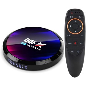 New 2024 H96MAX 4GB 64GB Android 13 TV Box con Gyroscope Télécommande vocale RK3528 Quad-Core 64 bits Cortex-A53 Soutien 8K 6K