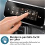 Philips Serie 3300 Cafetera Superautomática - Sistema de leche LatteGo, 6 tipos de cafe, pantalla táctil, SilentBrew, Molinillo