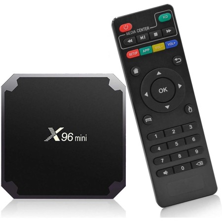X96 Mini Android TV Box 4K 2GB/16GB - Reproductor multimedia de transmisión continua con Amlogic S905W2 Quad Core Chipset de 64