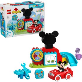 Lego Duplo | Disney Casa y Coche de Mickey Mouse de Juguete, Juego Educativo para Clasificar por Colores, Juguetes Montessori