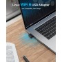 BrosTrend WiFi 6 AX300 Adaptador WiFi Linux Nano, 2.4GHz USB Wi-Fi Linux para Ubuntu, Mint, Debian, Kubuntu, Mate, Zorin,