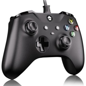 Mando de juegos con cable de 2M, mando con doble vibración, Compatible