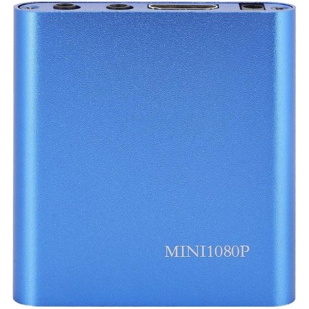 Reproductor Multimedia1080P, Diseño Compacto y Portátil, Admite Vídeo MKV y Películas BLU-Ray, con Control Remoto (100-240V)