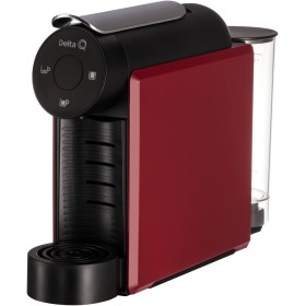 Delta Q - Mini Qool Roja - Cafetera para Cápsulas Delta Q Compacta Versátil y Minimalista - Fácil de usar