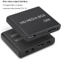 Taidda Full HD Mini Box Media Player, 110-240V Full HD Mini Box Media Player 1080P Media Player Box Soporte USB MMC RMVB MP3 AVI