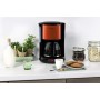 Moulinex FG360D11 Cafetera de goteo, 1000 W, 1.25 L, color negro y rojo