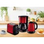 Moulinex FG360D11 Cafetera de goteo, 1000 W, 1.25 L, color negro y rojo