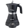 Ariete 1358-11 Cafetera eléctrica moka aroma, capacidad 4 tazas, 400W, base inalámbrica, negra