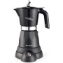 Ariete 1358-11 Cafetera eléctrica moka aroma, capacidad 4 tazas, 400W, base inalámbrica, negra