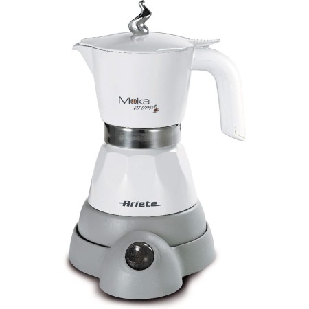 Ariete 1358-11 Cafetera eléctrica moka aroma, capacidad 4 tazas, 400W, base inalámbrica, negra