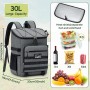 NEWHEY Mochila Térmica 30L Impermeable Almuerzo Gran Capacidad Mochila Nevera Isotermica Bolsa Picnic Duradera y Ligera para