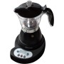 BEHOME Cafetera Italiana Eléctrica 3 Tazas, Moka Espresso Automatica eléctrica con Reductor de 1 Taza, Auto Apagado y Café