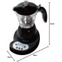 BEHOME Cafetera Italiana Eléctrica 3 Tazas, Moka Espresso Automatica eléctrica con Reductor de 1 Taza, Auto Apagado y Café