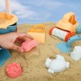 Sanlebi Juguetes Playa Niños con Cubo, Palas y Bolsa de Malla Reutilizable, Juguetes Arena Juegos de Playa para Bebe 3 4 5 Años