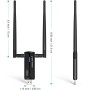 EDUP AX3000M - Adaptador WiFi USB 6E para PC, Adaptador de Red de Alto Alcance, Tribanda de 6 GHz / 5 GHz / 2,4 GHz WiFi para