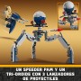 LEGO Star Wars Pack de Combate: Soldado Clon y Droide de Combate, Juguete Infantil, Moto Speeder de Juguete, Figura Tri-Droide y