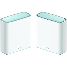 D-Link M32-2 Eagle Pro ai AX3200, Pack 2 Extensores Wi-Fi 6, 3200 MBps, Mesh Inteligente, Optimizador tráfico, Puertos Gigabit,