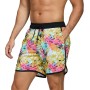 TMEOG Bañador Hombre Short de Playa Surf Secado Rapido Pantalones Cortos Cordon Bañadores Piscina Natacion Retro Traje de Baño