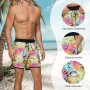TMEOG Bañador Hombre Short de Playa Surf Secado Rapido Pantalones Cortos Cordon Bañadores Piscina Natacion Retro Traje de Baño