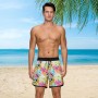 TMEOG Bañador Hombre Short de Playa Surf Secado Rapido Pantalones Cortos Cordon Bañadores Piscina Natacion Retro Traje de Baño