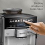 Siemens - Cafetera Superautomática, EQ6 plus s500, aromaDouble Shot, autoMilk Clean, ceramDrive, Display CoffeeSelect,