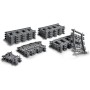 LEGO City Vías para Tren de Juguete, Accesorios Complementarios para Juegos de Construcción Ferroviarios, Detalle de Cumpleaños