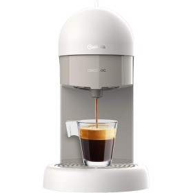 Cecotec Cafetera express Cumbia Capricciosa White. 19 Bares de presión, Apta para café molido y cápsulas monodosis ESE, Depósito