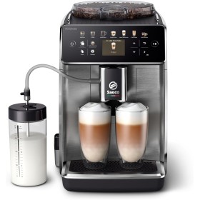 Saeco GranAroma Cafetera Superautomática - 16 Variedades de Café, Pantalla en Color Intuitiva, 6 Perfiles de Usuario, Molinillo